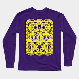 BAREFOOT MARDI GRAS T-SHIRT Long Sleeve T-Shirt